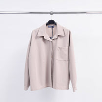 Camicia oversize con schiena plissettata