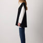 Gilet in maglia lungo con scollo a V e lacci laterali