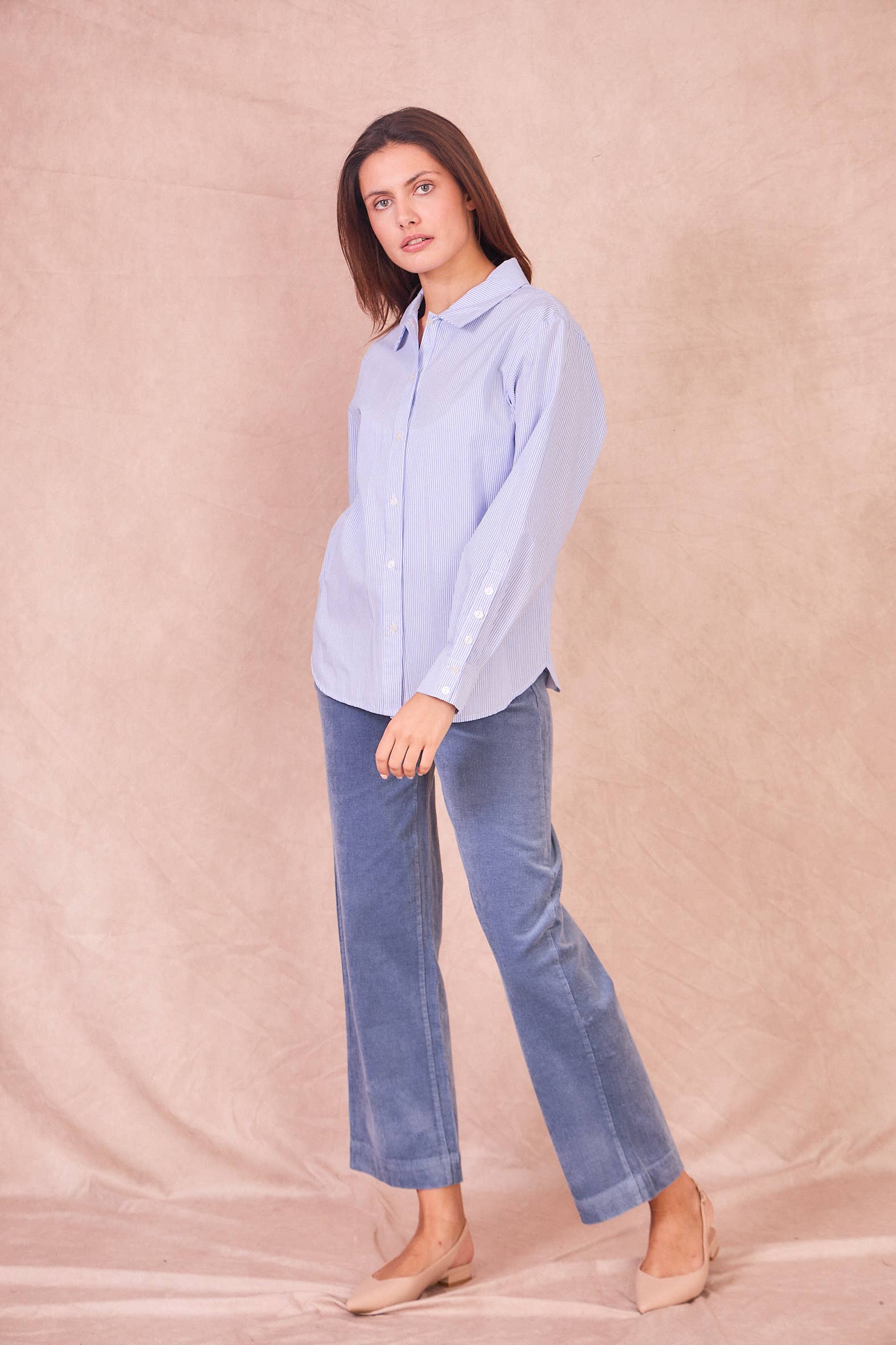 Camicia Alexandra in cotone con bottoni