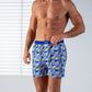 Boxer da uomo in cotone biologico con stampa floreale