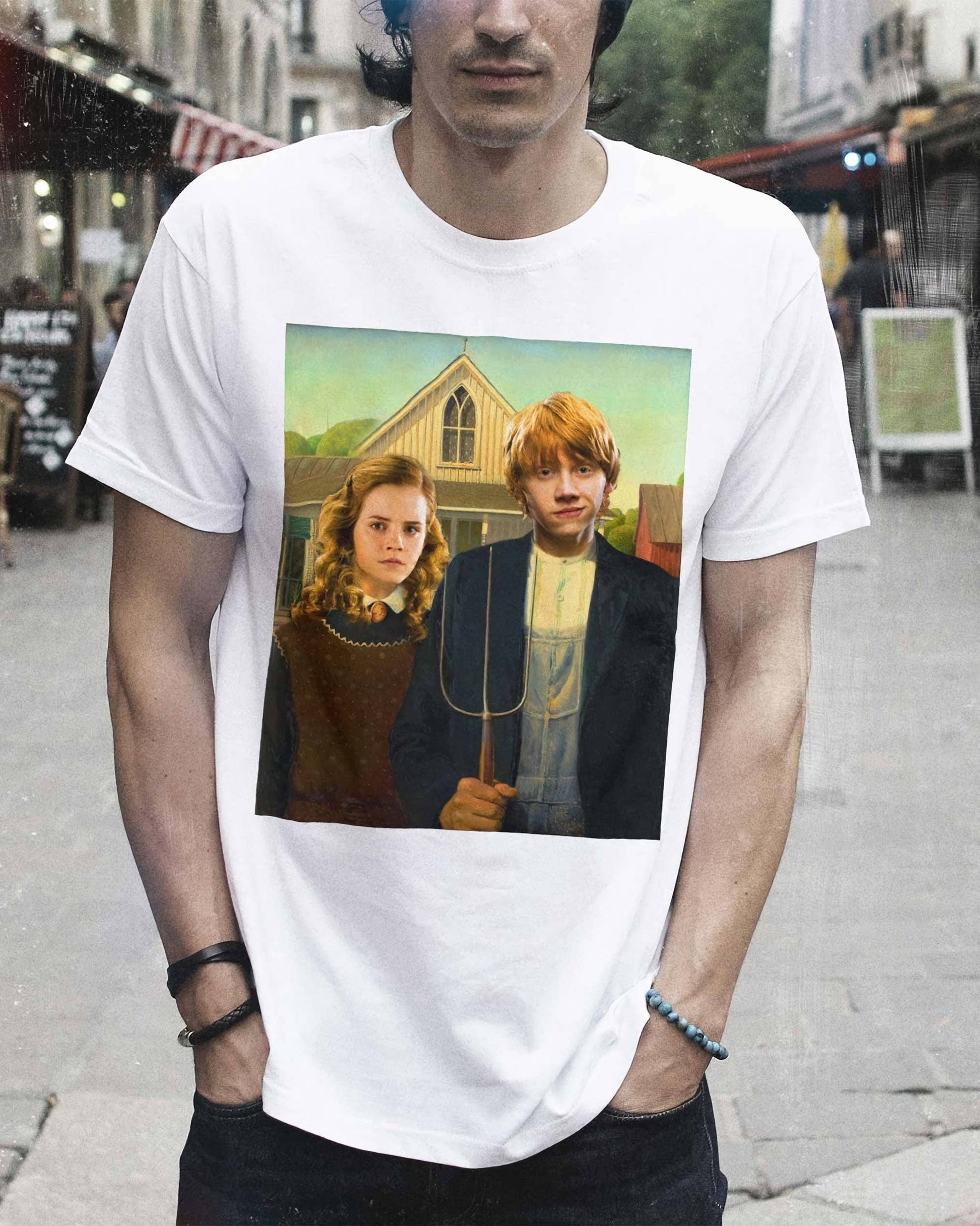 T-shirt unisex comica Ron & Hermione