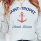 Felpa girocollo con stampa Saint Tropez