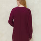 Maxi cardigan con scollo a V in misto cashmere
