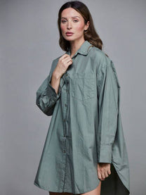 Camicia oversize in cotone