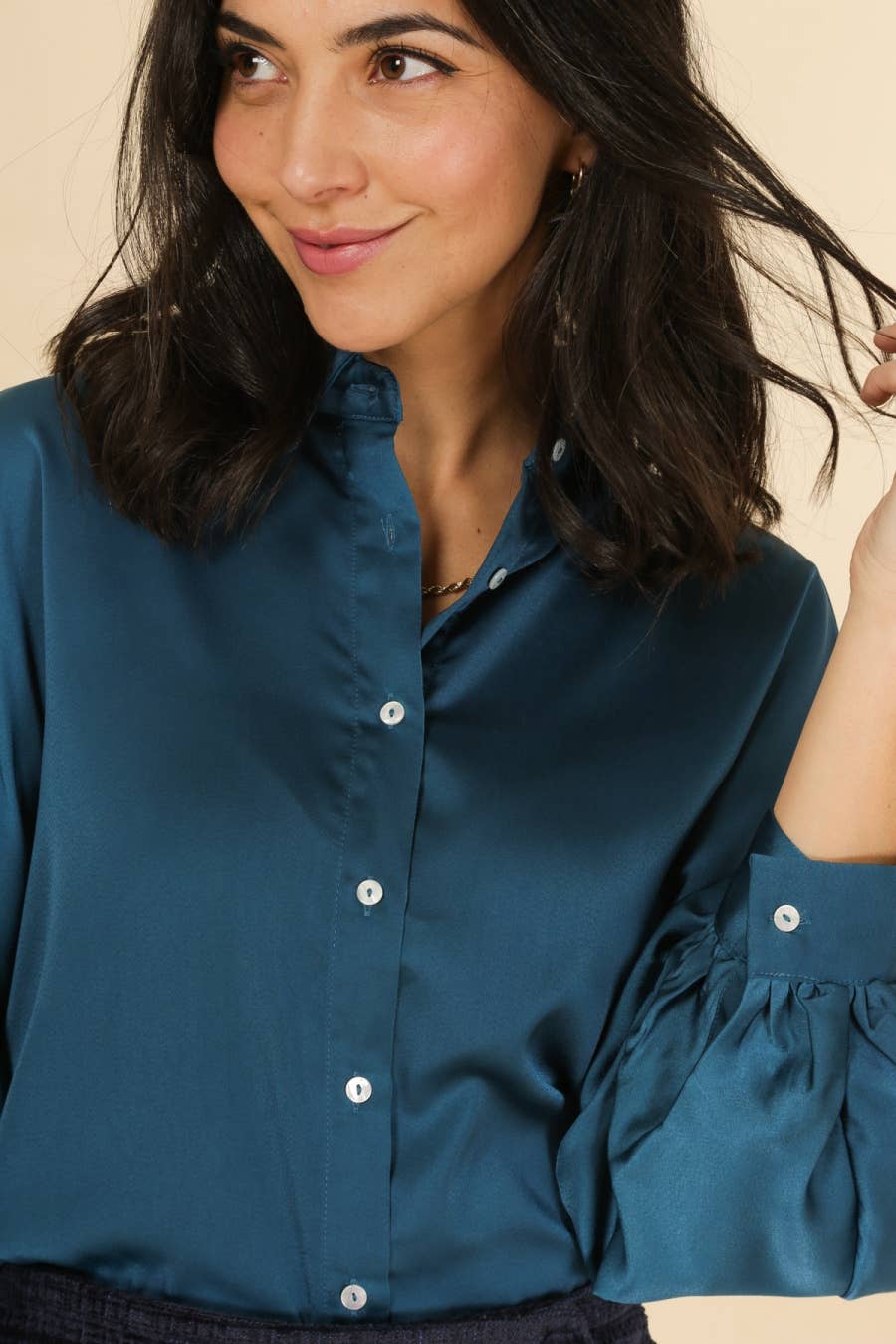 Camicia satinata Tuly da donna