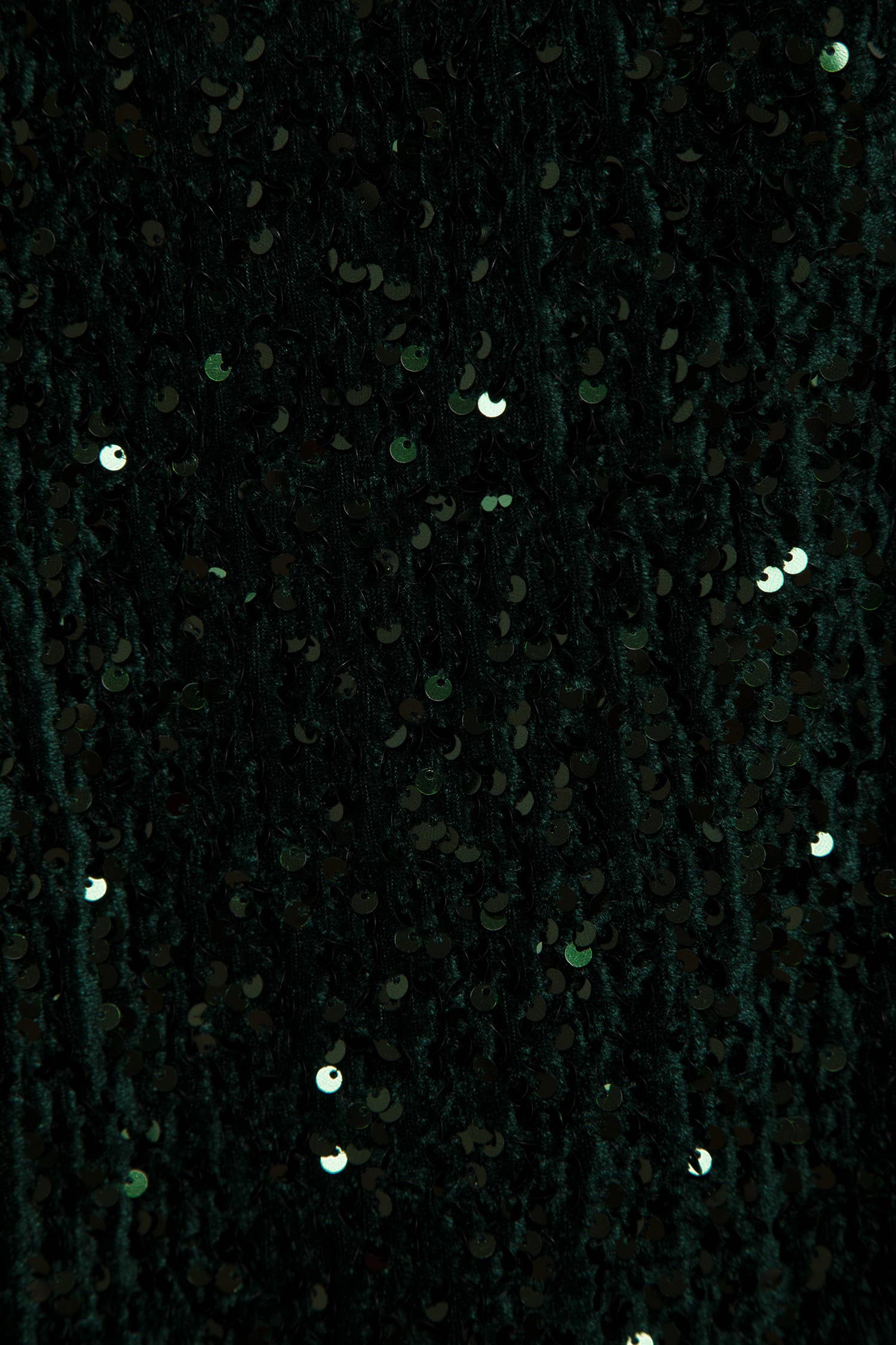 Pantaloni con paillettes verdi