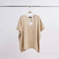 Maglione corto in maglia metallizzata con maniche corte
