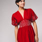 Abito midi in cotone con ricami