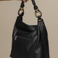 Borsa hobo in ecopelle con manico intrecciato