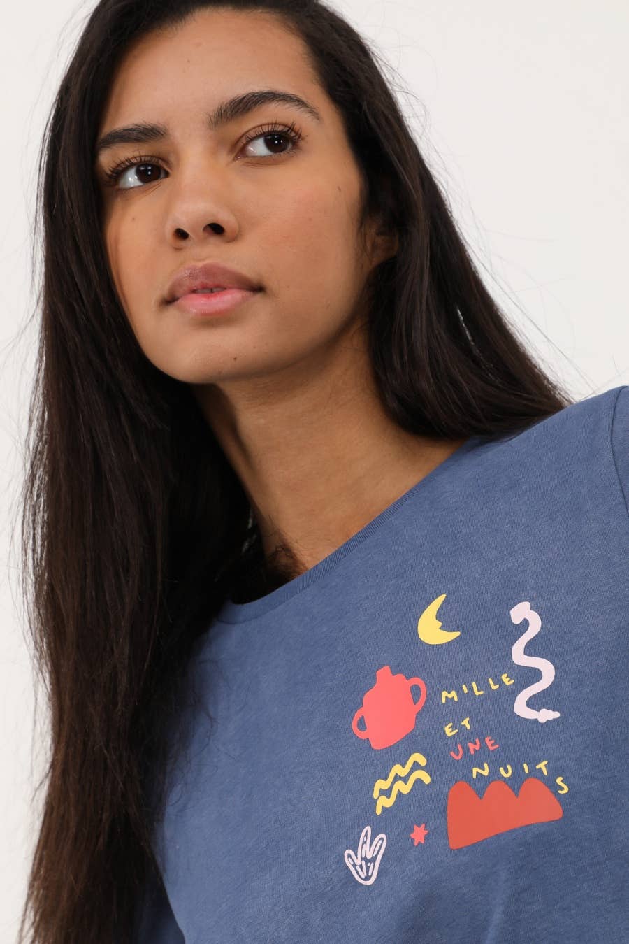 T-shirt Taha con stampa ispirata a Le mille e una notte