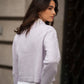 Cardigan corto in maglia con bottoni dorati