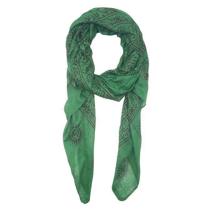 Foulard estivo leggero in viscosa verde