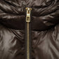 Gilet imbottito con cappuccio e lacci laterali