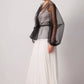 Giacca in organza con lacci