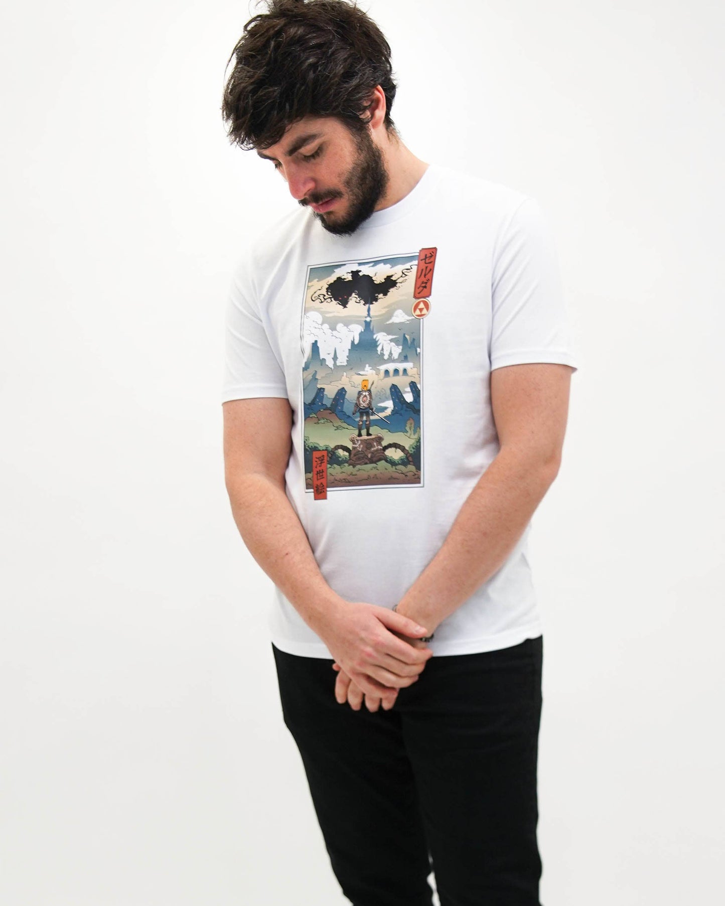 T-shirt unisex manga Ukiyo-e ispirata a Zelda