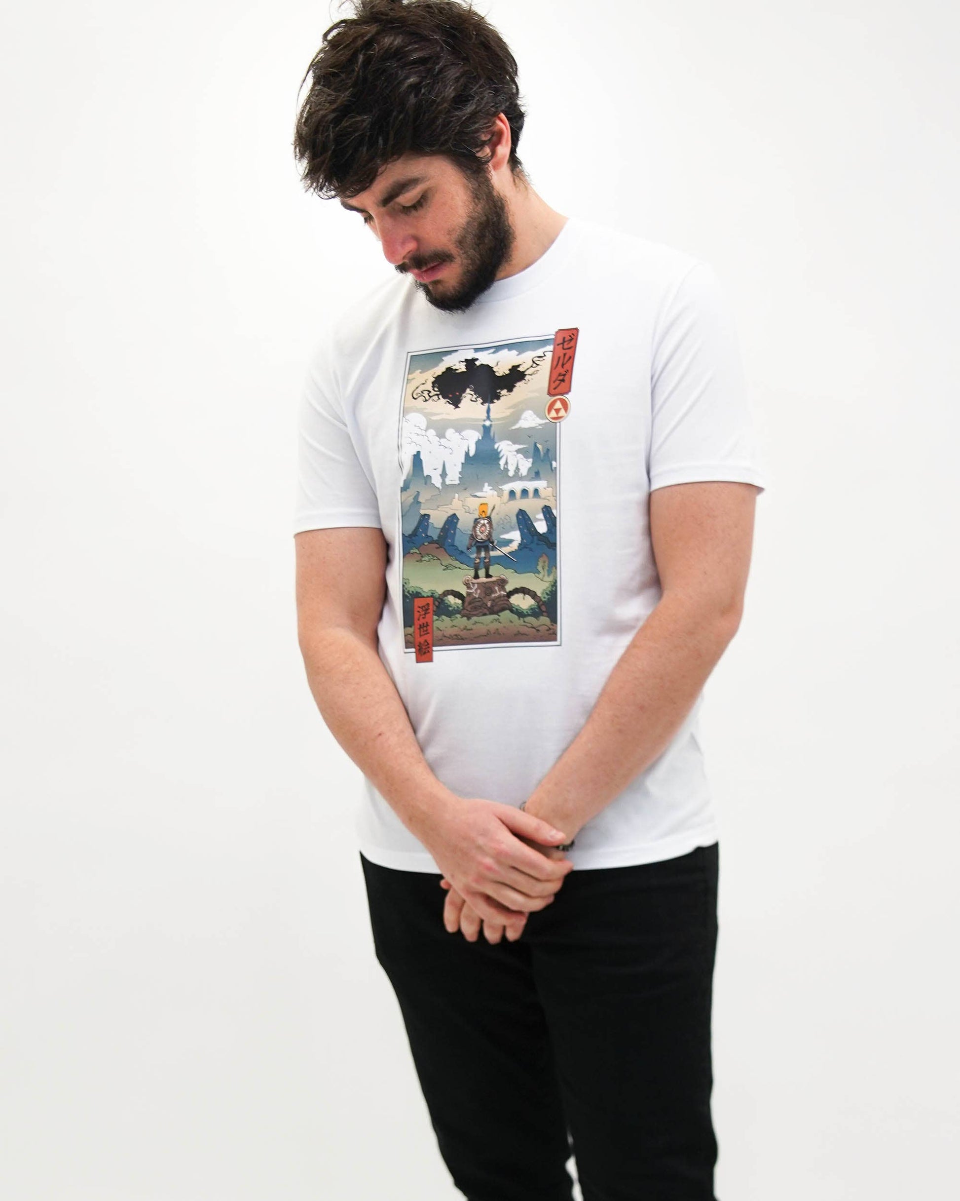 T-shirt unisex manga Ukiyo-e ispirata a Zelda