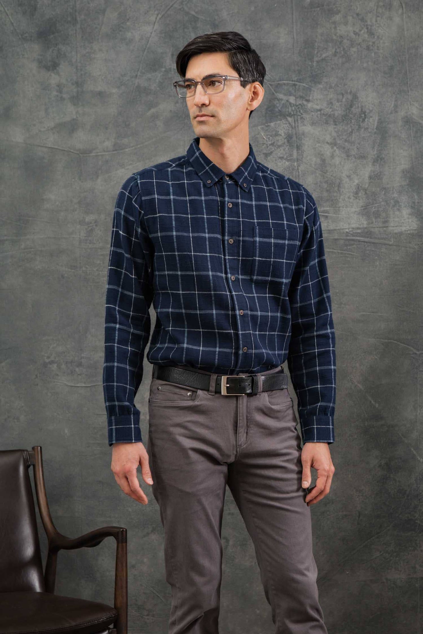 Camicia slim a quadri Sutton Moonrise