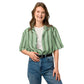 Camicia da piscina oversize a righe verdi