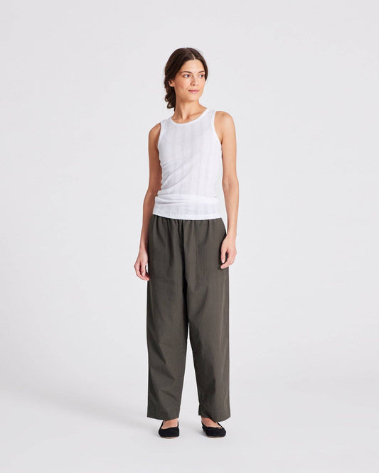 Pantaloni Jasmin in popeline di cotone biologico