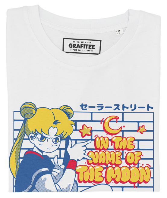 T-shirt streetwear Sailor con stampa manga graffiti