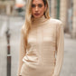 Maglia dolcevita testurizzata da donna