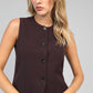 Gilet sartoriale donna Zola color vino