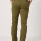 Pantaloni chino slim kaki da uomo