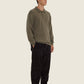 Maglione polo verde Foglia di Tè in cotone organico