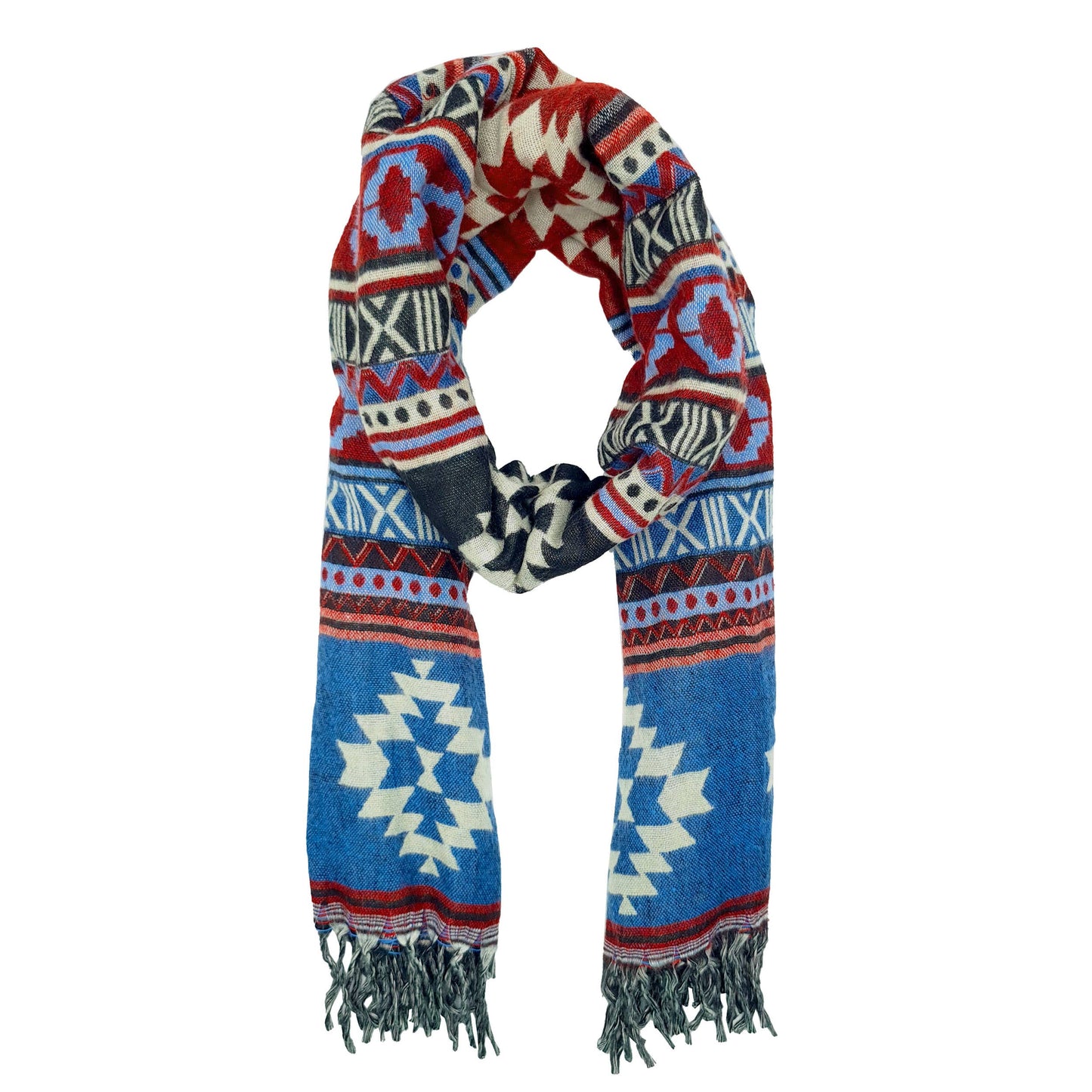 Sciarpa scialle invernale bohémien XXL