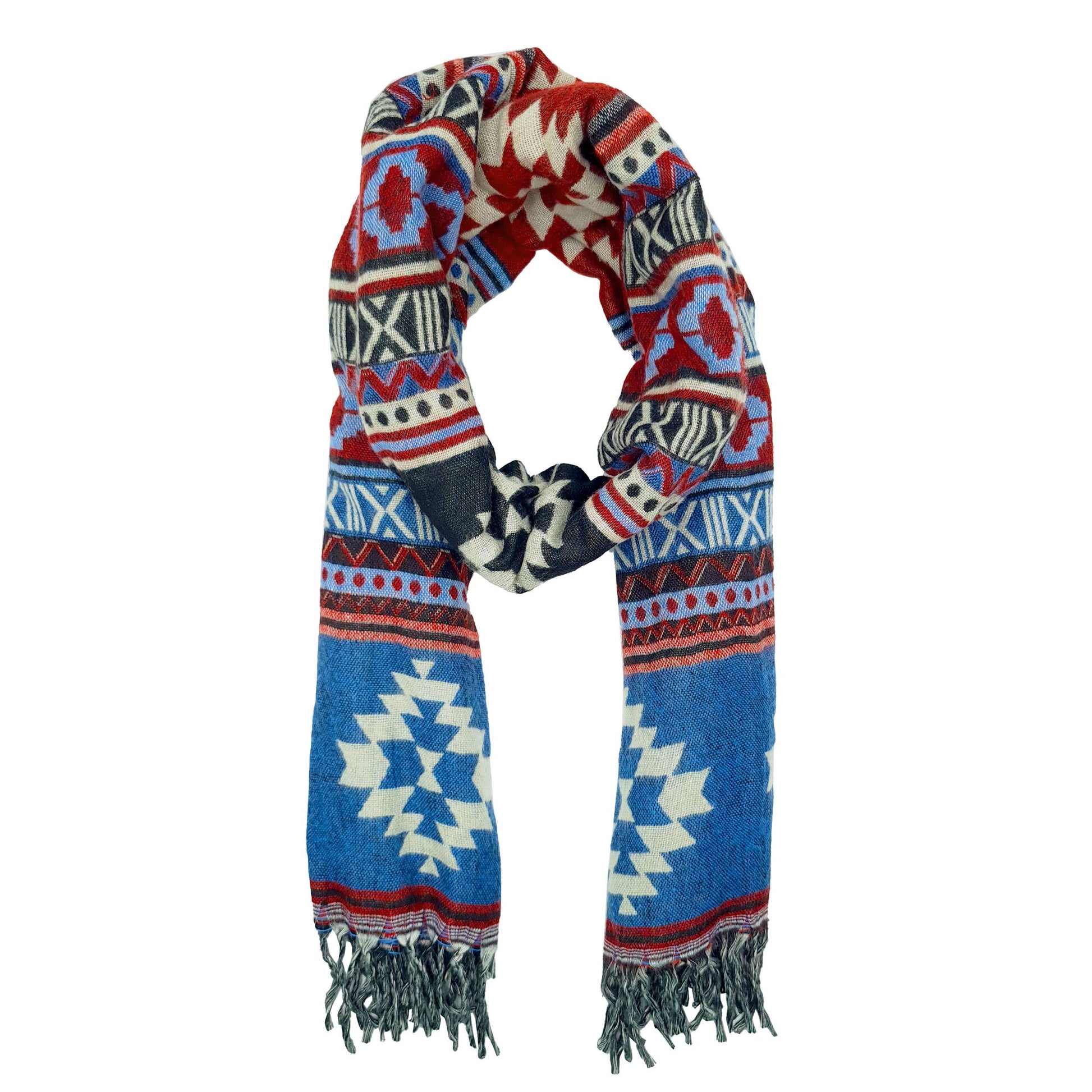 Sciarpa scialle invernale bohémien XXL