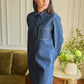 Abito chemisier in denim Diego a maniche lunghe