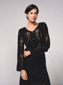 Giacca crochet in cotone