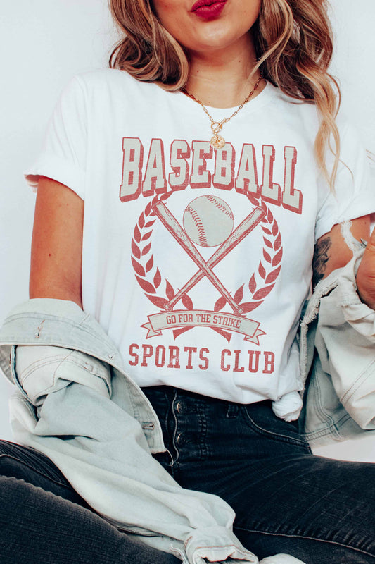 T-shirt grafica Baseball Sports Club taglie curvy