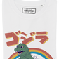 T-shirt Kaiju in triciclo con stampa