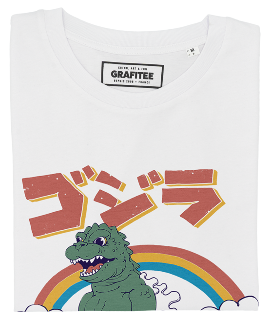 T-shirt Kaiju in triciclo con stampa