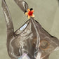 Borsa a spalla in organza trasparente con maxi spallaccio