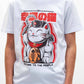 T-shirt unisex in cotone biologico con stampa gatto