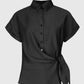 Camicia Kayva Carbone con Nodo Laterale
