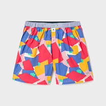Boxer uomo in cotone biologico con fantasia Frammento