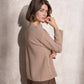 Maglia in maglia boxy con bottoni laterali