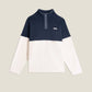 Maglione in pile bicolore unisex Carbon White