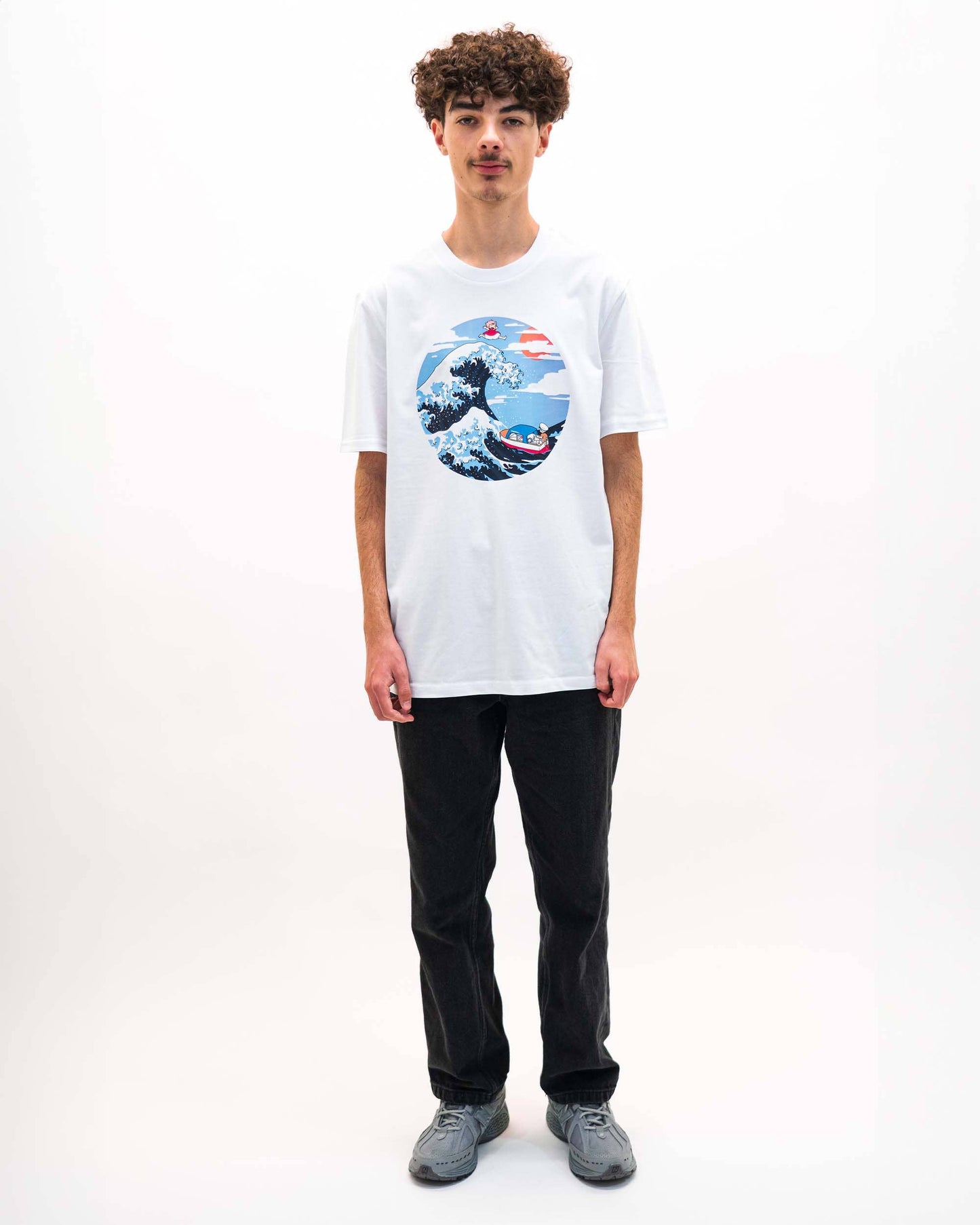 T-shirt grafica Ponyo Wave anime giapponese