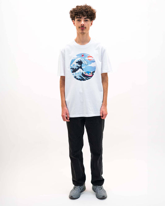 T-shirt grafica Ponyo Wave anime giapponese