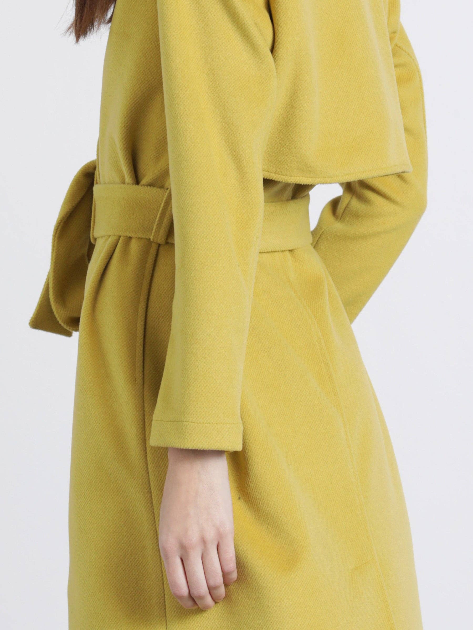 Cappotto lungo con cintura
