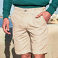 Bermuda da spiaggia Milk in lino e cotone