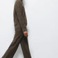 Pantaloni in maglia larghi con dettagli crochet