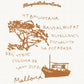 T-shirt in cotone biologico con stampa Mallorca