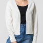 Cardigan in maglia mesh aperto