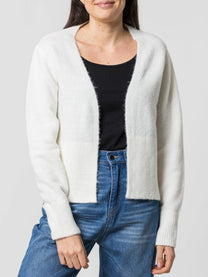 Cardigan in maglia mesh aperto