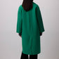 Cappotto oversize doppiopetto verde